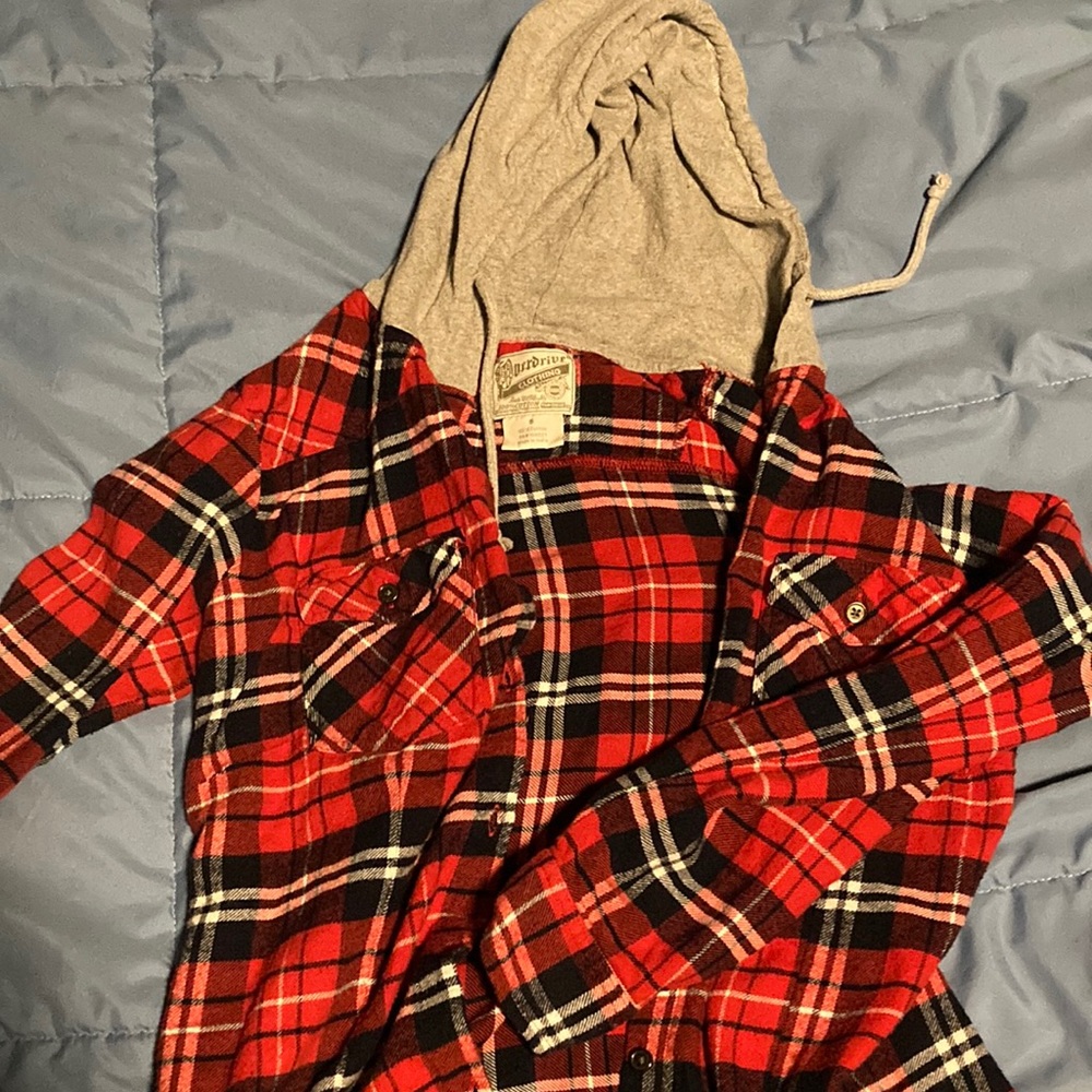 90s vintage plaid shacket